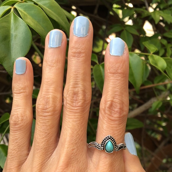 Turquoise Boho Stackable Ring - Picture 4 of 8